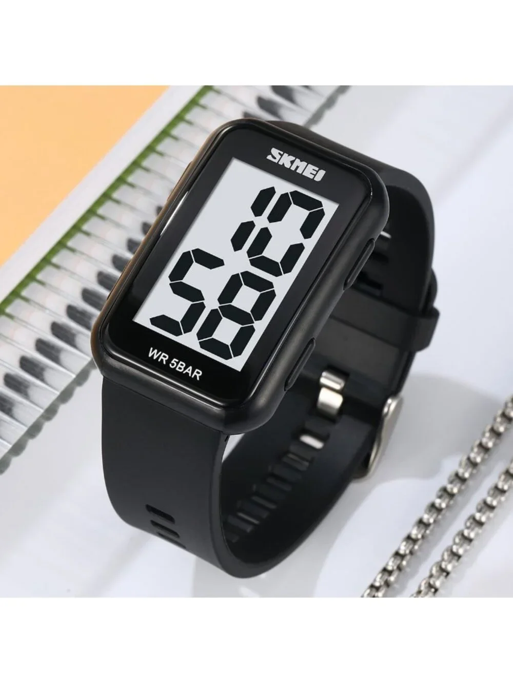 Men's Waterproof Digital Watch | Large Display Easy Reader Wristwatch for